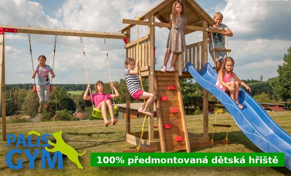 Dětská hřiště Palis GYM - 100% předmontováno