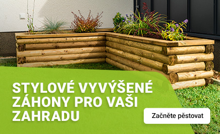Vyvýšené dřevěné záhony na zahradu