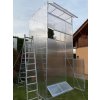 Skopalová11 Praha skleník 4m v x 2m š x 2m d