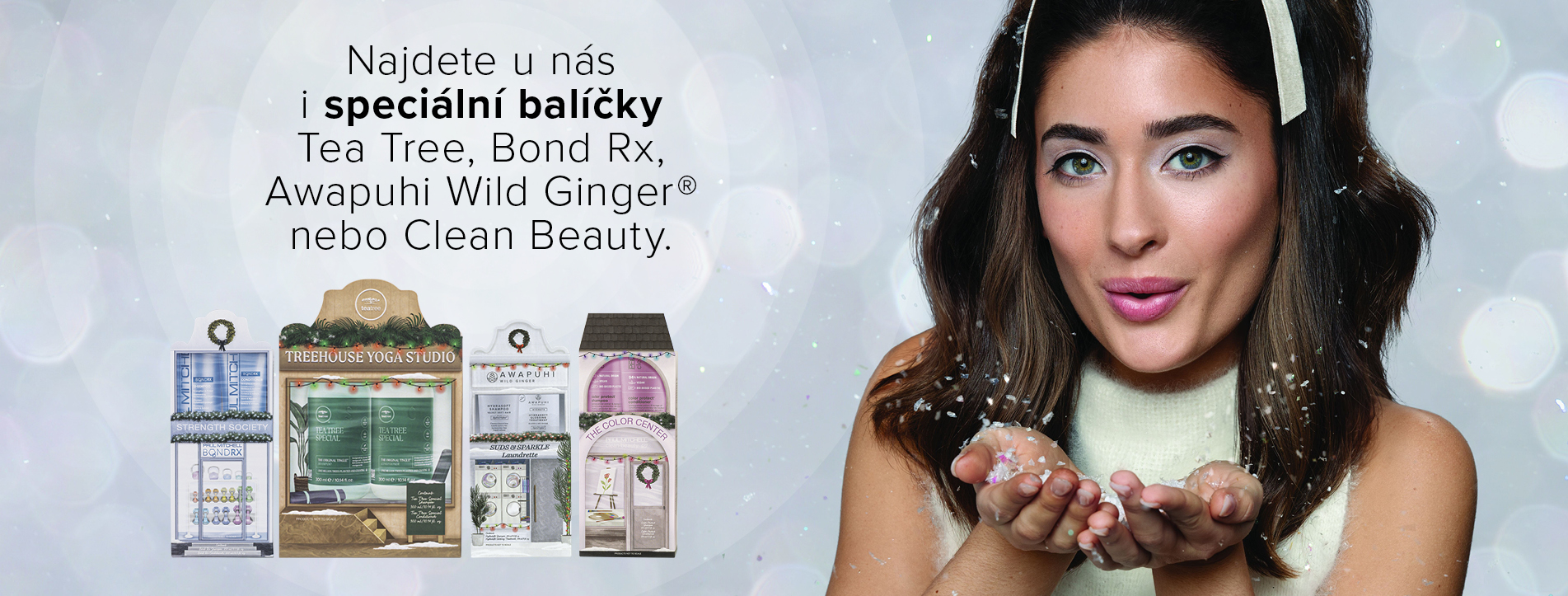 Balíčky Vánoce Tea Tree, Bond Rx, Awapuhi Wild Ginger a Clean Beauty