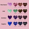 CB masky rosequartz jade amethyst sapphire