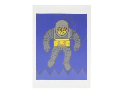 Kosmonaut nad pohořím