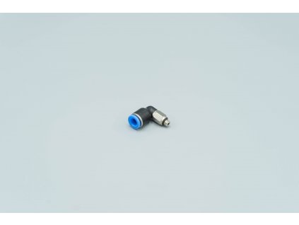 Šroubení úhlové 6 mm-M5, plastové