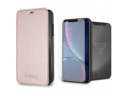guess-book-case-apple-iphone-xr-iridescent+tempered-glass-pink-1