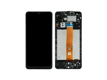 Samsung Galaxy A12 LCD / dotyková plocha s rámom (A127F) (čierna) - GH82-26486A