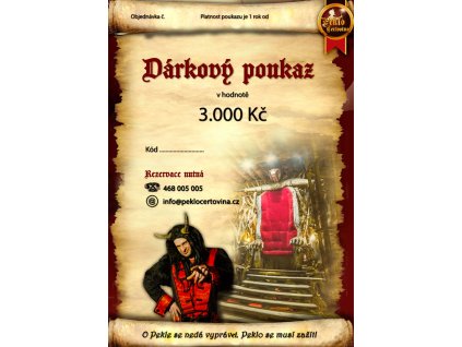 voucher peklo 3000