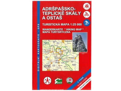 Mapa Adršpašsko-Teplické skály 1:25 000 CZ