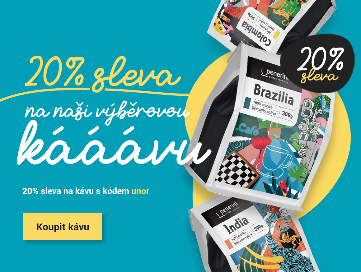 20% sleva na kávu:unor