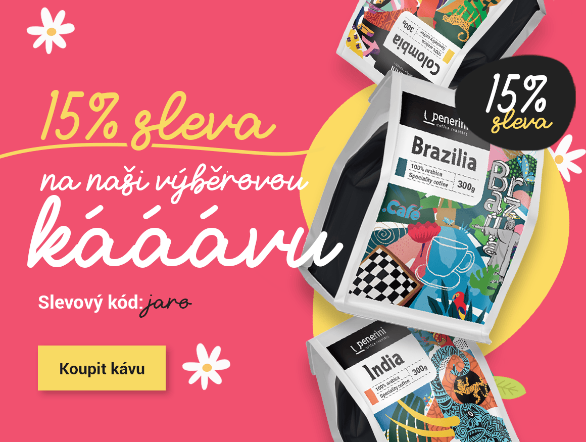 15% sleva na kávu:jaro