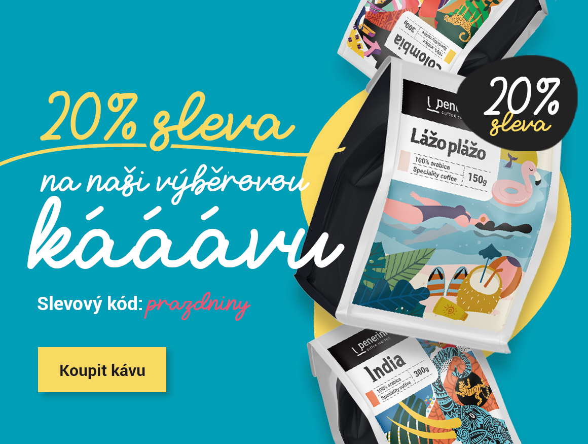20% sleva na káva: prazdniny