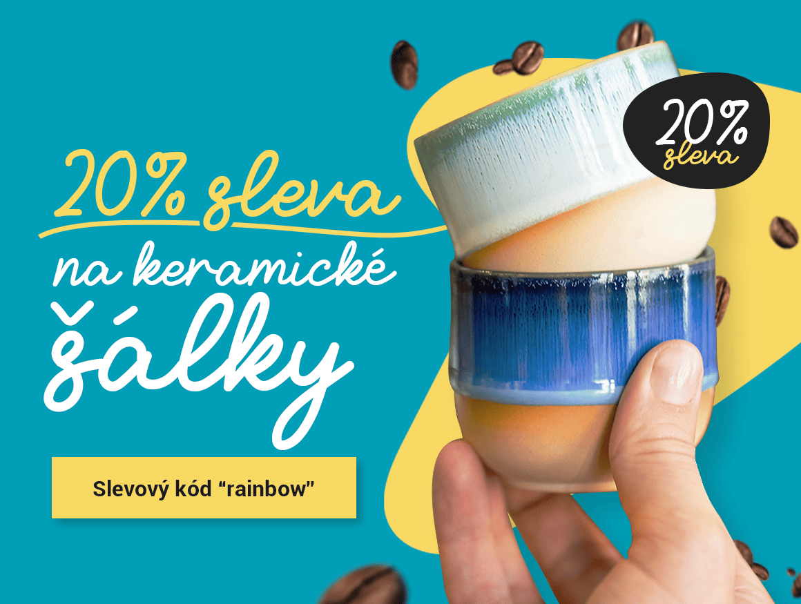 20% sleva na keramické šálky