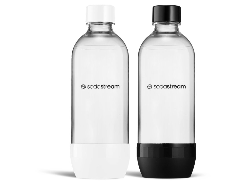 SodaStream láhev Jet 2x 1 l Black and white
