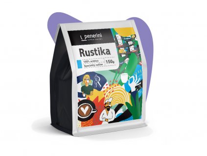 RUSTIKA 100% arabika zrnková káva - OFFICE BLEND