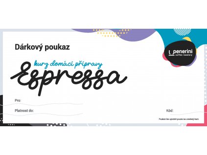 Penerini poukaz espresso