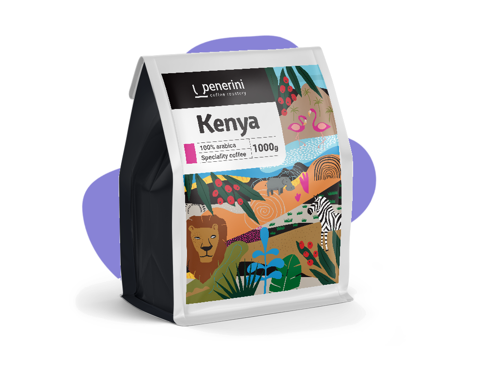 Kenya Wamuguma Peaberry 100% arabika zrnková káva Hmotnost: 1000 g