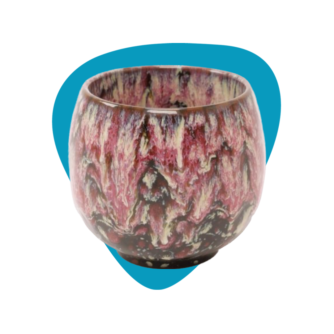 Penerini coffee Egg - Keramický šálek Dragon Pink