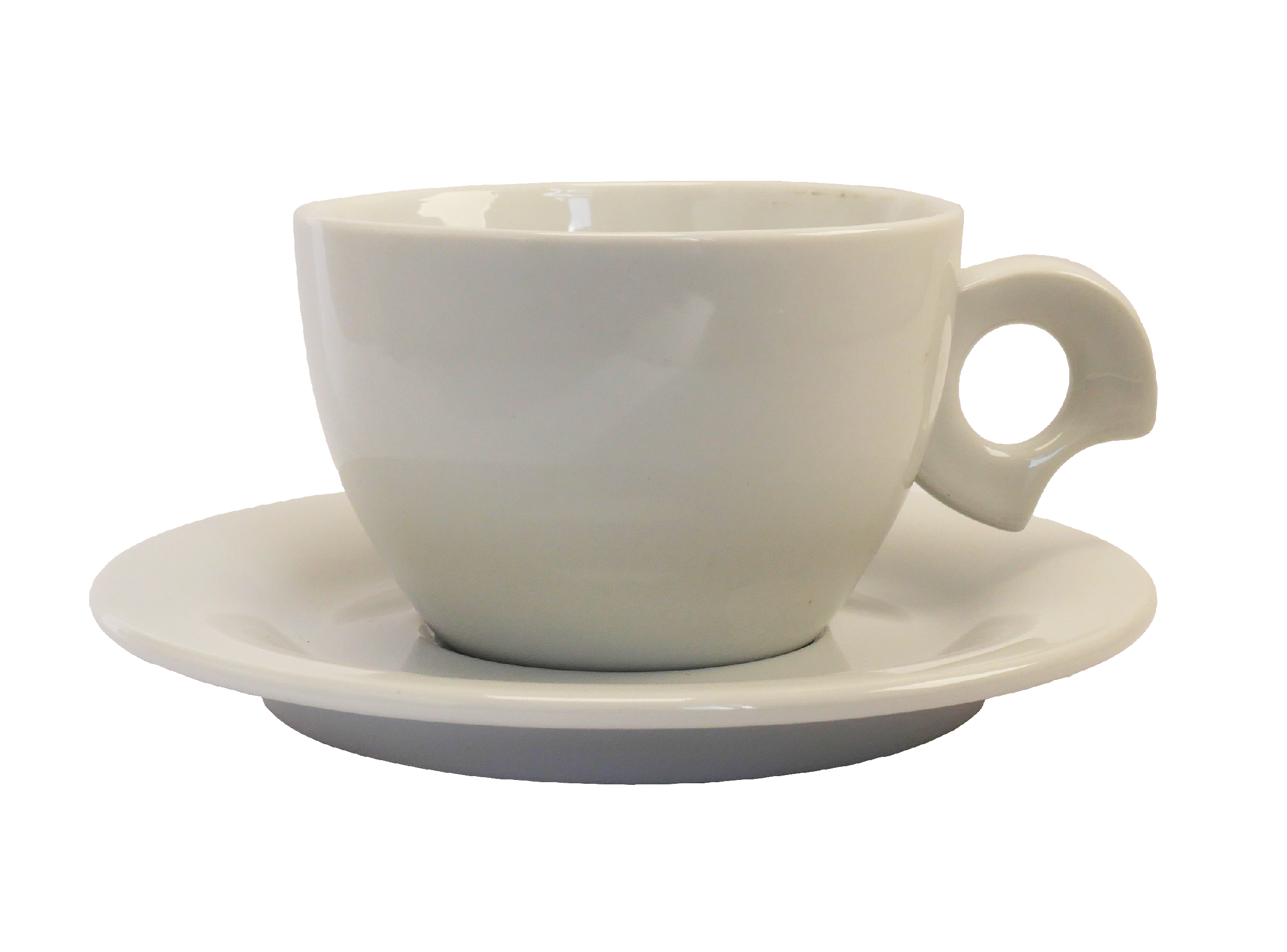 II. jakost Karlovarský porcelán DOVA na cappuccino s podšálkem 240 ml
