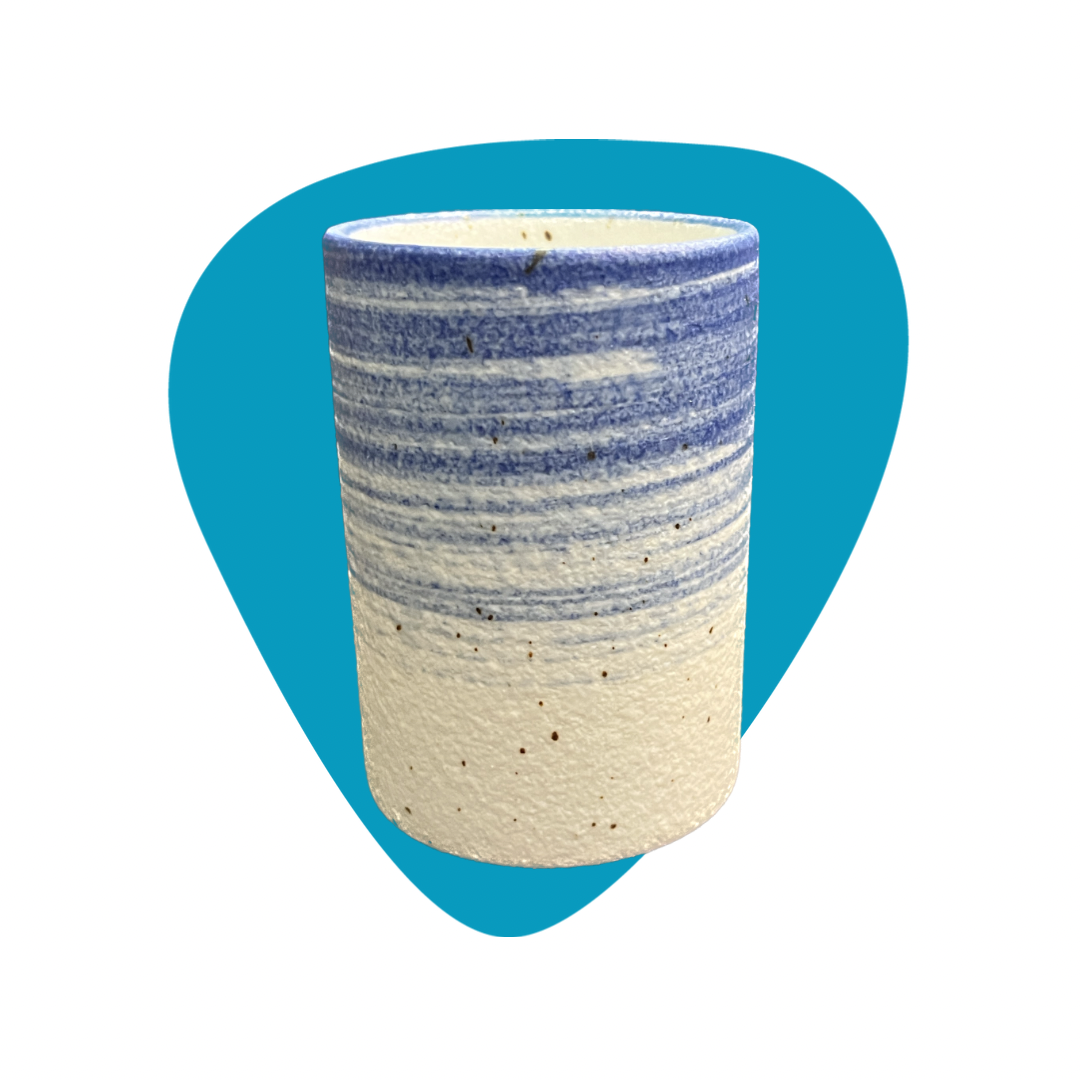 Penerini coffee Keramický šálek - VYSOKÝ Tea cup - Blue 200 ml