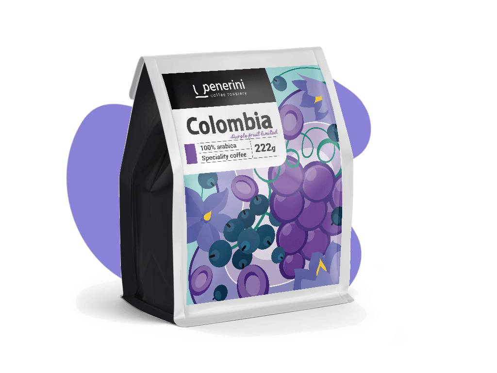 Colombia Sebastián Ramiréz - Purple fruit 100% arabika zrnková káva Hmotnost: 222 g