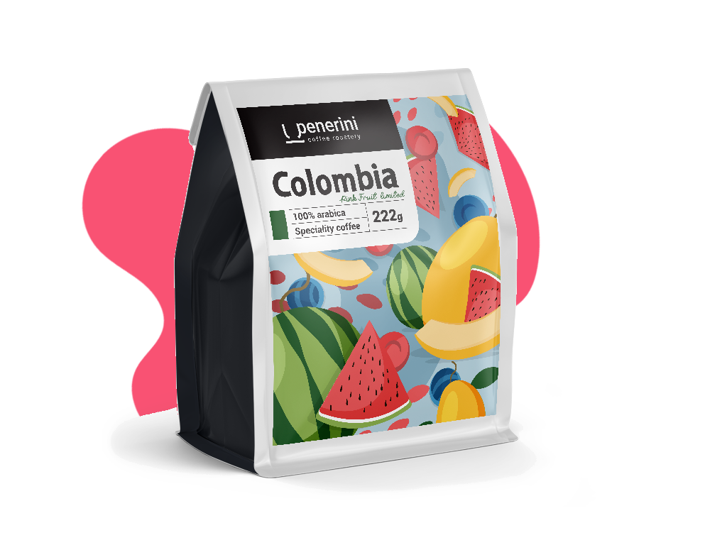 Colombia Sebastián Ramiréz - Pink fruit 100% arabika zrnková káva Hmotnost: 222 g