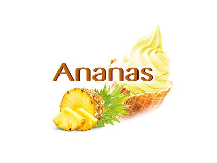 1845 Zmrzka mlecna Ananas