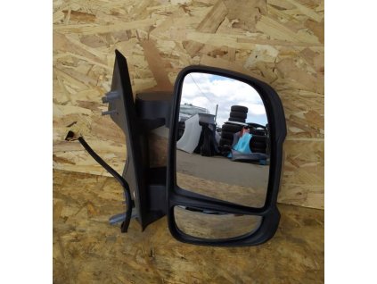 Pravé zpětné elektrické zrcátko Peugeot Boxer, Fiat Ducato , Citroen Jumper , černé, vypouklé sklo, s bílým blikačem   2006-2011    7354808870