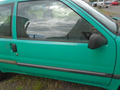 Dveře přední pravé včetně skla Peugeot 106 barva KRDB