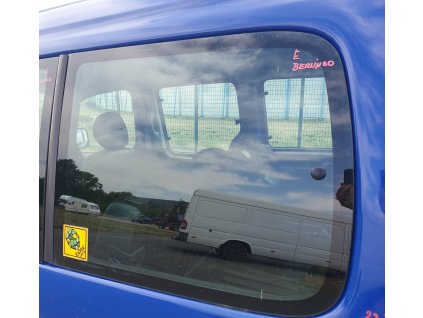 Zadní sklo levé nestahovací  Citroen Berlingo 2002-2008