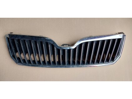 Přední mřížka - grill - atrapa - maska s chromem, Škoda Superb II 3T0 lift 3T0853668B XU9