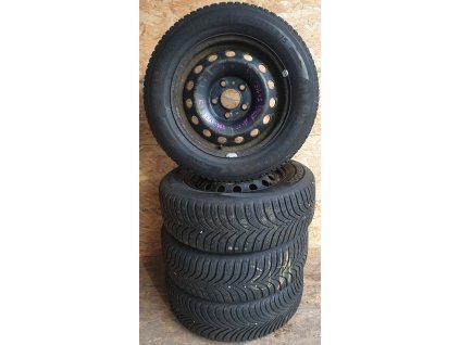 Sada 4 pneu Michelin Alpin 5 195/65 R15 91T s plech disky 6Jx15 5x115 ET48 KBA43787