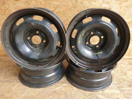 Sada 4 plechových disků 6Jx15 H2 4x108 ET23 Peugeot 207, 208 Citroen C3  originál KBA43816
