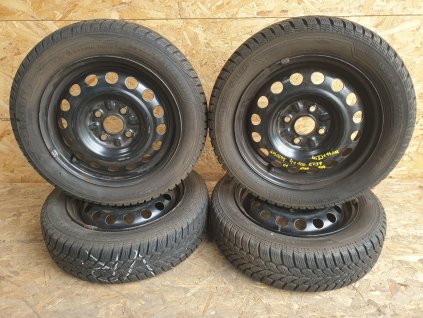 Sada 4 pneu zimní Semperit WinterGrip 155/65 R14 75T s plech disky 4,5Jx14J 4x100 ET39 C1 ,Aygo ,Peugeot 107