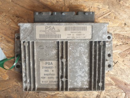 Řídící jednotka motoru, blok ovladačů Sagem Citroen Peugeot 206 KFW 9652202780 9652202780