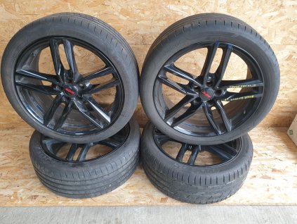 Kompletní sada 4 ks alu kol 5x108 8Jx19H2 ET42 KBA51320 pneu 2xHANKOOK Ventus S1 EVO3245/40 19,2x GOODYEAR EAGEL F1 245/40 19