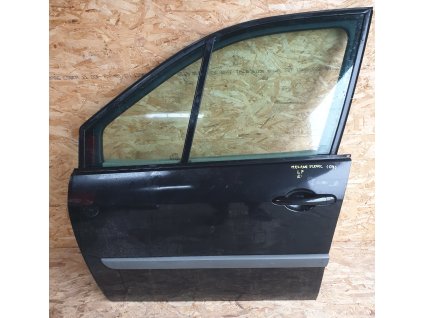 Dveře přední levé holé Renault Megane Scenic II 2 černá barva (07)