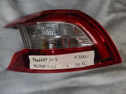 Světlo zadní levé Peugeot 308 č. 9677817680
