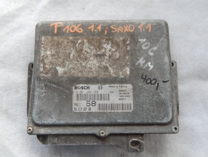 Řídící jednotka motoru 1.1i  Peugeot 106, Citroen Saxo č. 9631528780, 0261204788