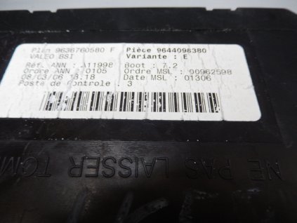 Modul BSI Valeo Peugeot 307 9636760580   9644098380