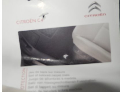 Nové Autokoberce textilní černé   originální Citroen C4 r.2006-2013