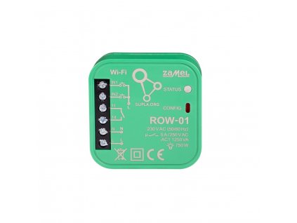 Wi-Fi spínací 1x5A modul světel a el. zásuvek , 2 vstupy, SUPLA, ROW-01