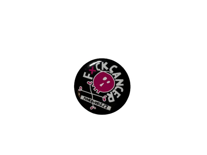 Placka - button "Fxck Cancer" černý