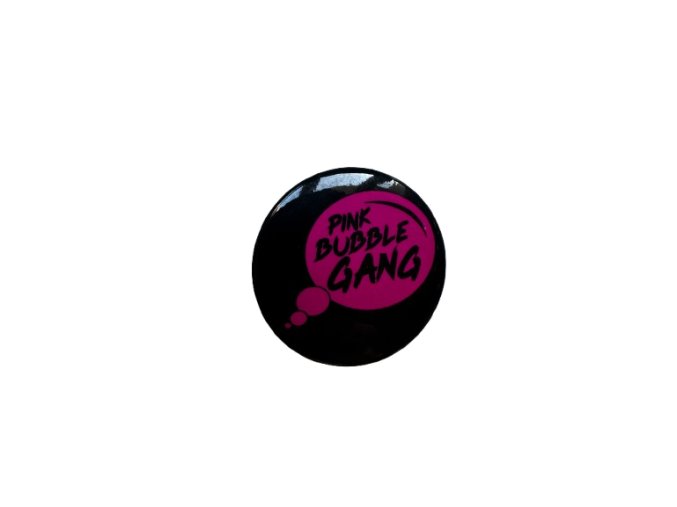 Placka - button "Pink Bubble Gang"