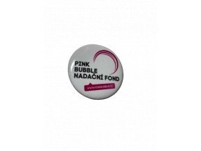 Placka - button "Pink Bubble Nadační fond"