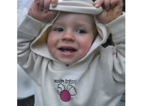 Mikina baby "Nosím štěstí"