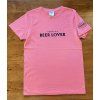 Triko BEER LOVER unisex korálové