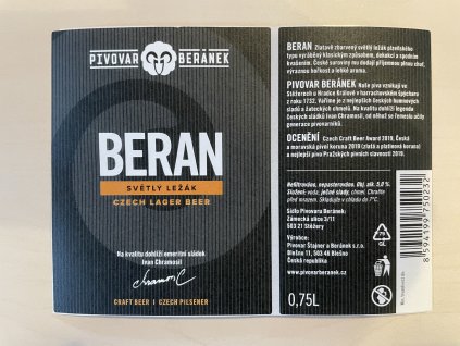Etiketa Beran 1ks