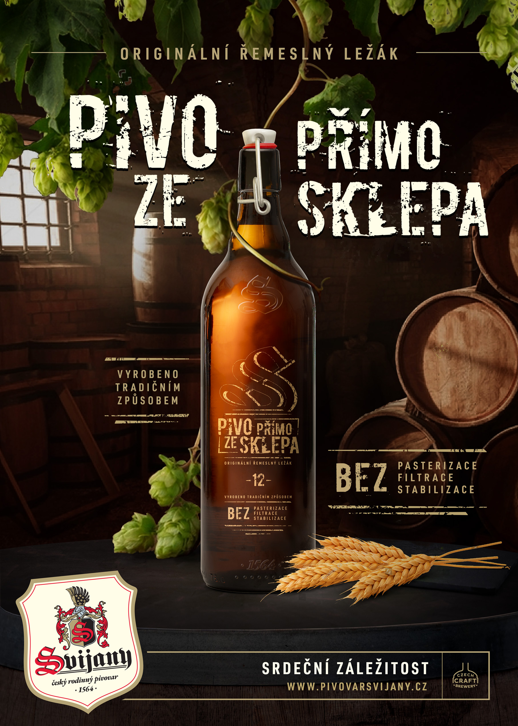 Svijany uvádějí na trh nové PIVO PŘÍMO ZE SKLEPA