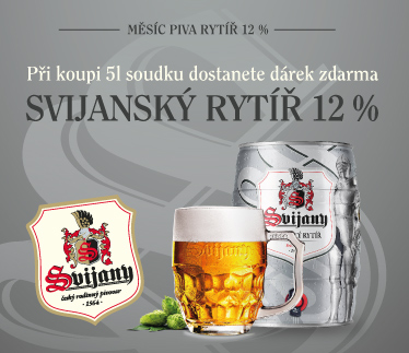 K 5l soudku Rytíř 12% sklo zdarma
