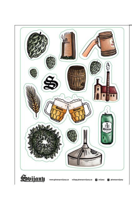 Samolepka Svijany aršík