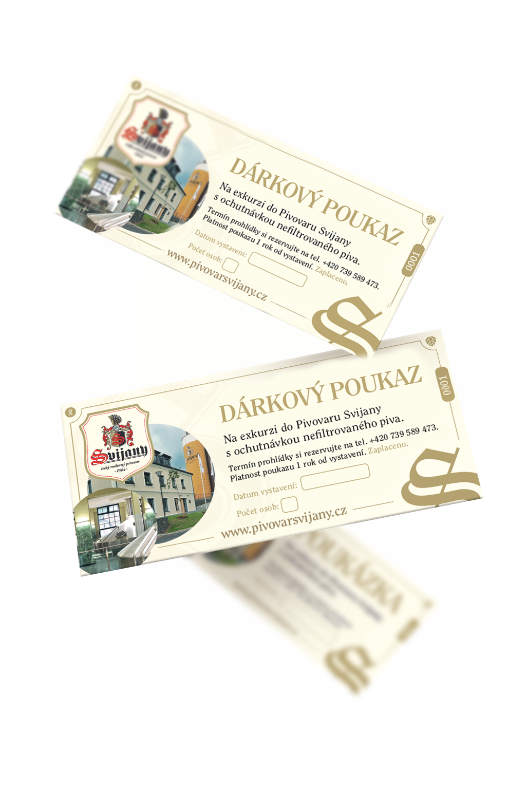 Dárkový poukaz na exkurzi v Pivovaru Svijany